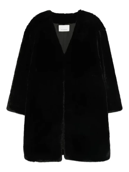 Женское пальто The Frankie Shop Matera меховое, черное