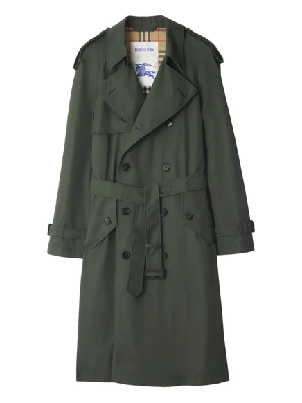 Тренч-пальто из бабардина Burberry green