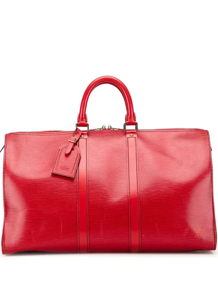 Дорожная сумка Louis Vuitton Pre-Owned Epi Keepall 45 1987, красная