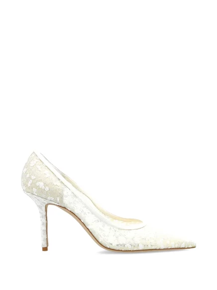 Женские туфли на каблуке Jimmy Choo Love 85, белые