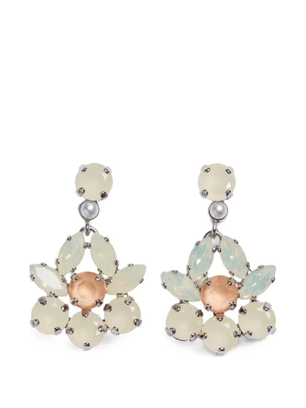 Женские серьги Simone Rocha Heartbloom, серебристые