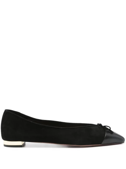 Балетки с бантом от Aquazzura black