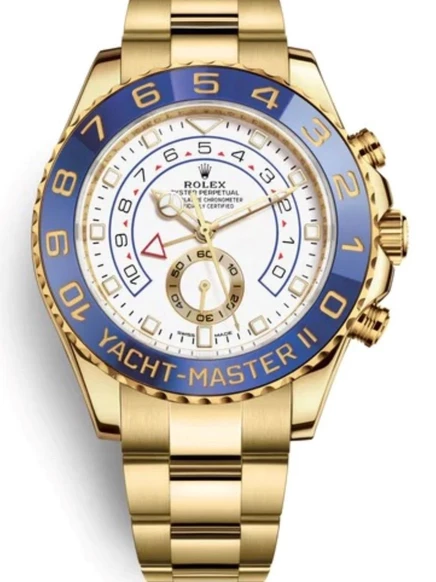 Мужские часы Rolex Yacht‑Master II 44 мм, желтое золото