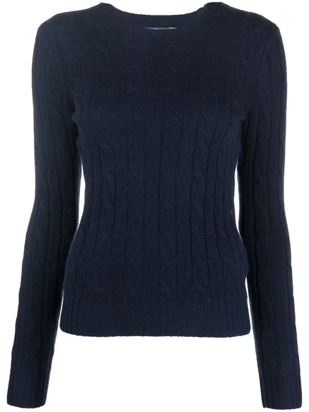 Кашемировый джемпер Polo Ralph Lauren прямой вязки blue