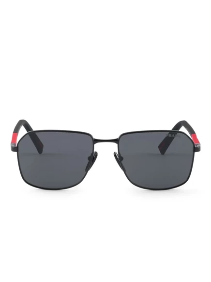 Солнцезащитные очки в пилотской оправе Prada Eyewear black