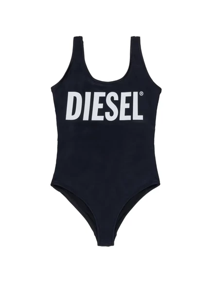 Купальник для девочек Diesel Kids с логотипом, черный