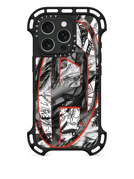Литой чехол Diesel x CASETiFY для iPhone 16 Pro black