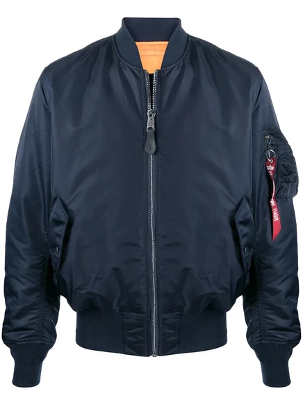 Мужской двусторонний бомбер Alpha Industries, синий