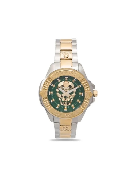 Мужские часы Philipp Plein The $kull 41 мм, зеленый циферблат