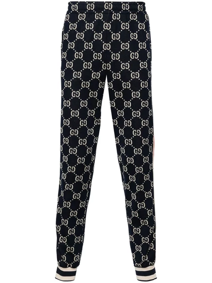 Мужские спортивные брюки Gucci GG-джаккард, синие