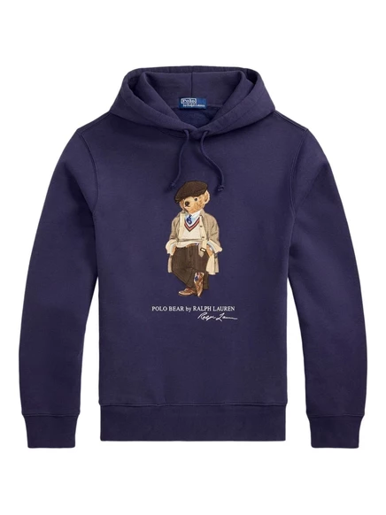 Мужское худи Polo Ralph Lauren с вышивкой, темно-синее