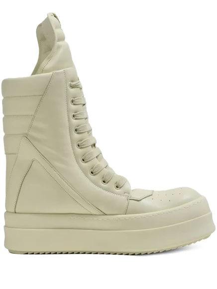 Мужские высокие кеды Rick Owens Geobasket, молочные
