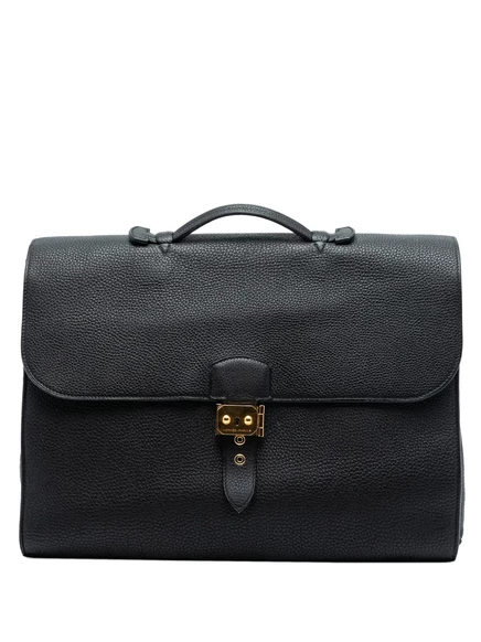 Портфель HermsPre-Owned Sac A Depeches 38, черный