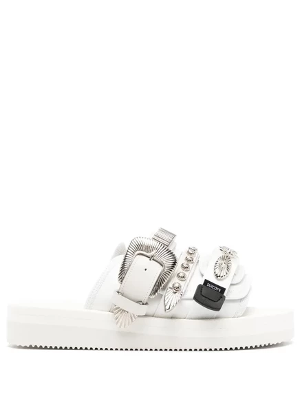 Сандалии Suicoke MOTO от TOGA, украшенные вышивкой white