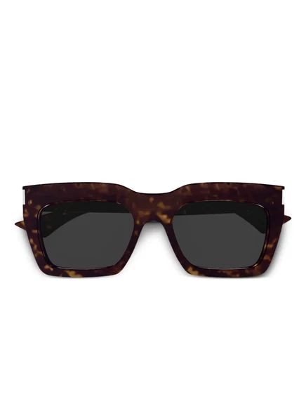 Солнцезащитные очки в квадратной оправе Saint Laurent Eyewear brown