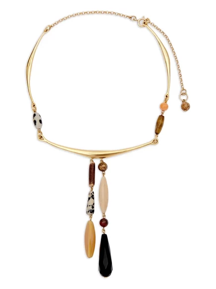 Женское колье Isabel Marant Mahi с бусинами, золотистое