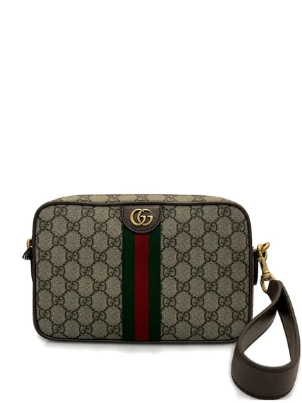 Мужская сумка через плечо Gucci Ophidia small, бежево-коричневая