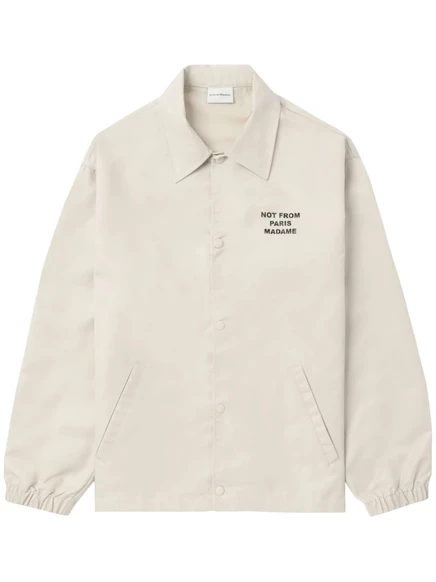 Мужской бомбер DRLE DE MONSIEUR La Veste Slogan, бежевый