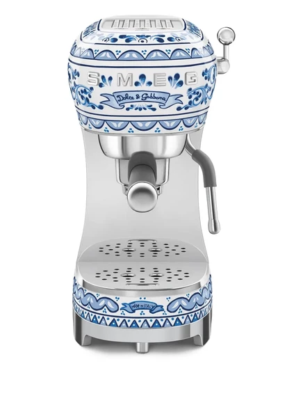Кофемашина эспрессо Dolce & Gabbana Casa x SMEG Blue Mediterraneo (33 см x 32,9 см) blue