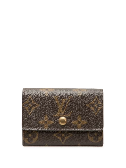 Женский кошелек Louis Vuitton Porte Monnaie Plat, коричневый
