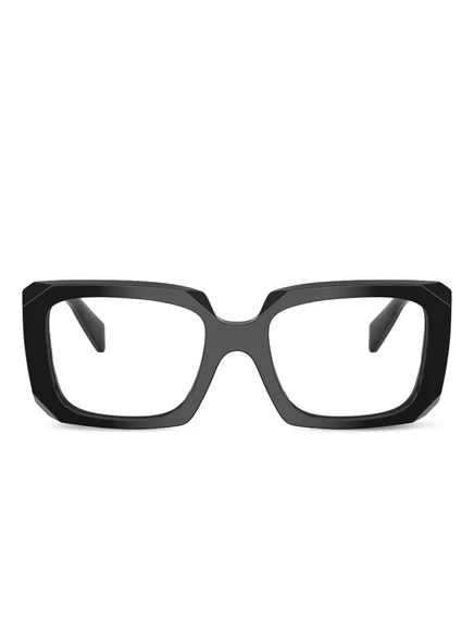 Очки в геометрической оправе Prada Eyewear black