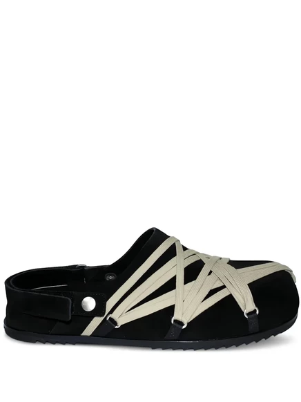 Мужские сандалии Rick Owens кожаные, черные