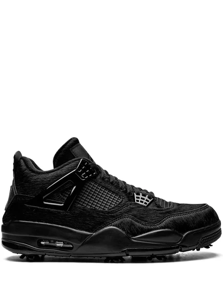 Унисекс кроссовки Jordan 4 Golf «Black Cat», черные