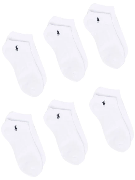 Мужские носки Polo Ralph Lauren комплект из 6 пар, белые