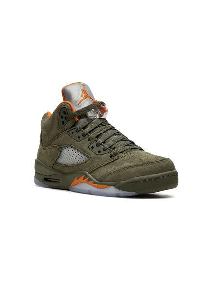 Кроссовки для мальчиков Air Jordan 5, оливковые