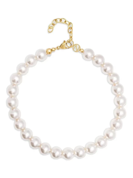 Женское ожерелье-чокер Nialaya Chunky Pearl, белое