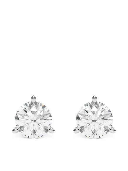 Пусеты Diamond Essentials с бриллиантами, серебристые