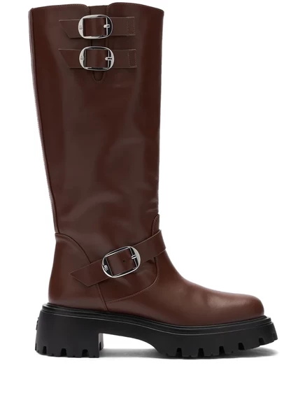 Женские ботинки Stuart Weitzman Emerson Moto, коричневые