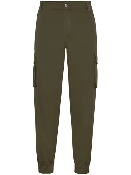 Зауженные брюки-карго от Philipp Plein green