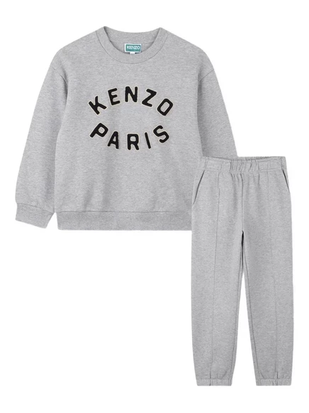 Детский спортивный костюм KENZO KIDS с логотипом, серый
