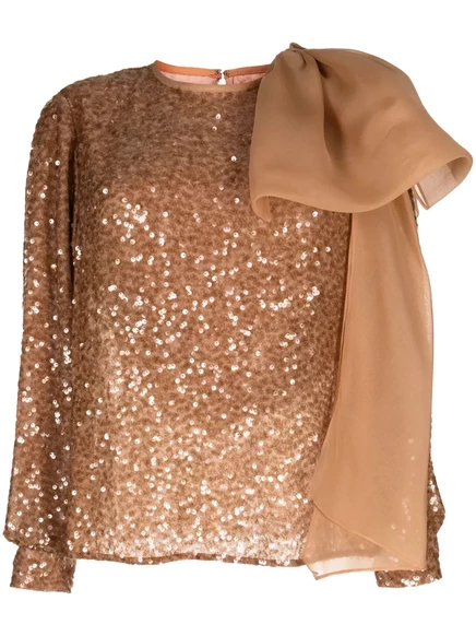 Блузка Sachin & Babi Marlena, украшенная блестками neutrals