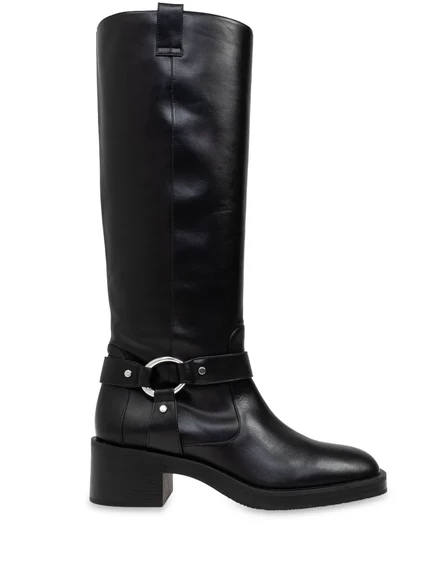 Женские байкерские сапоги Stuart Weitzman, черные