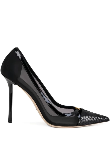 Женские туфли Elisabetta Franchi кожаные на шпильке, черные