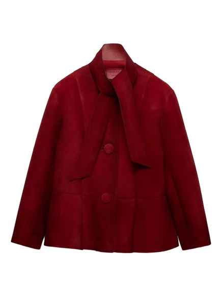 Жакет на пуговицах с бантом от Prada red