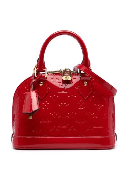 Сумка с монограммой Vernis Alma BB, бывшая в употреблении у Louis Vuitton в 2014 году red