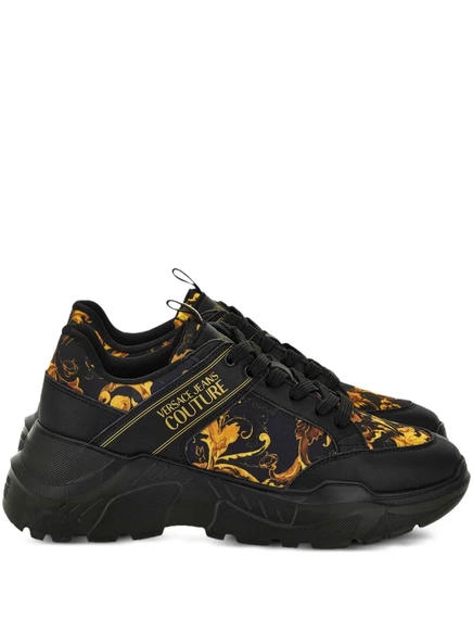 Мужские кроссовки Versace Jeans Couture Watercolor, черные