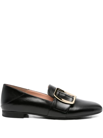 Женские лоферы Bally Janelle с пряжкой, черные