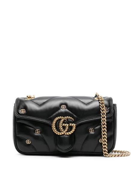 Маленькая сумка через плечо Gucci GG Marmont black