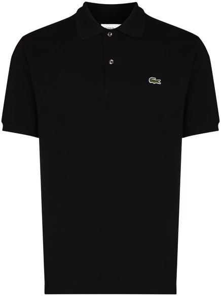 Мужская футболка-поло Lacoste с логотипом, черная