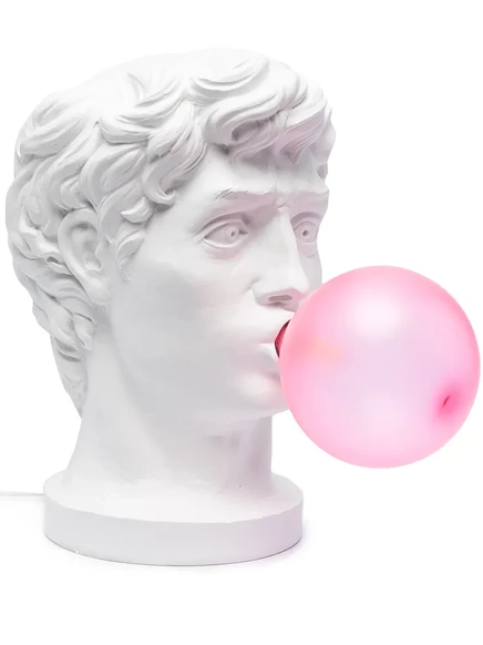 Настольная лампа Seletti Bublegum керамическая, белая