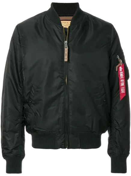 Унисекс бомбер Alpha Industries, черный