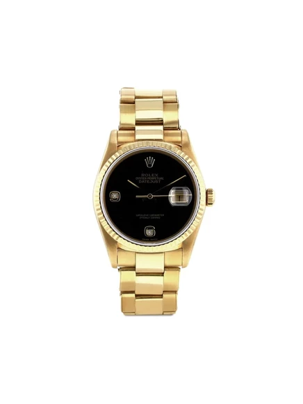 Часы Rolex Datejust 36 мм 1987 золотые автомат, черный