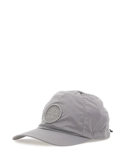 Бейсболка с логотипом Stone Island compass grey