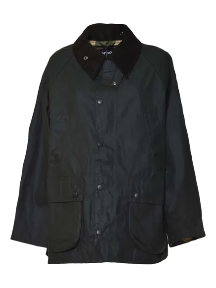 Мужское пальто Barbour с вельветовым воротником, черное