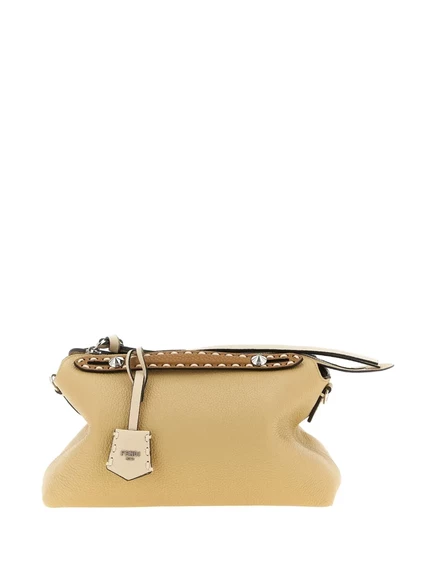 Кожаная сумка-тоут FENDI, украшенная заклепками neutrals