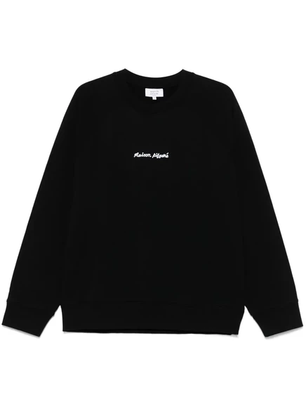Толстовка с вышитым логотипом Maison Kitsuné black